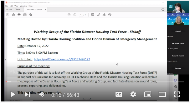 Disaster Task Force Working Group